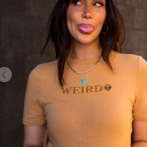 Weird and Proud Embroidered Baby Tee